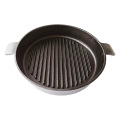 Pre-Seasoned Cast Iron Grill Pan with Press